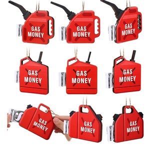 Gas Can Money Holder Wooden Ornament “Give Them Gas” ~ choose 1